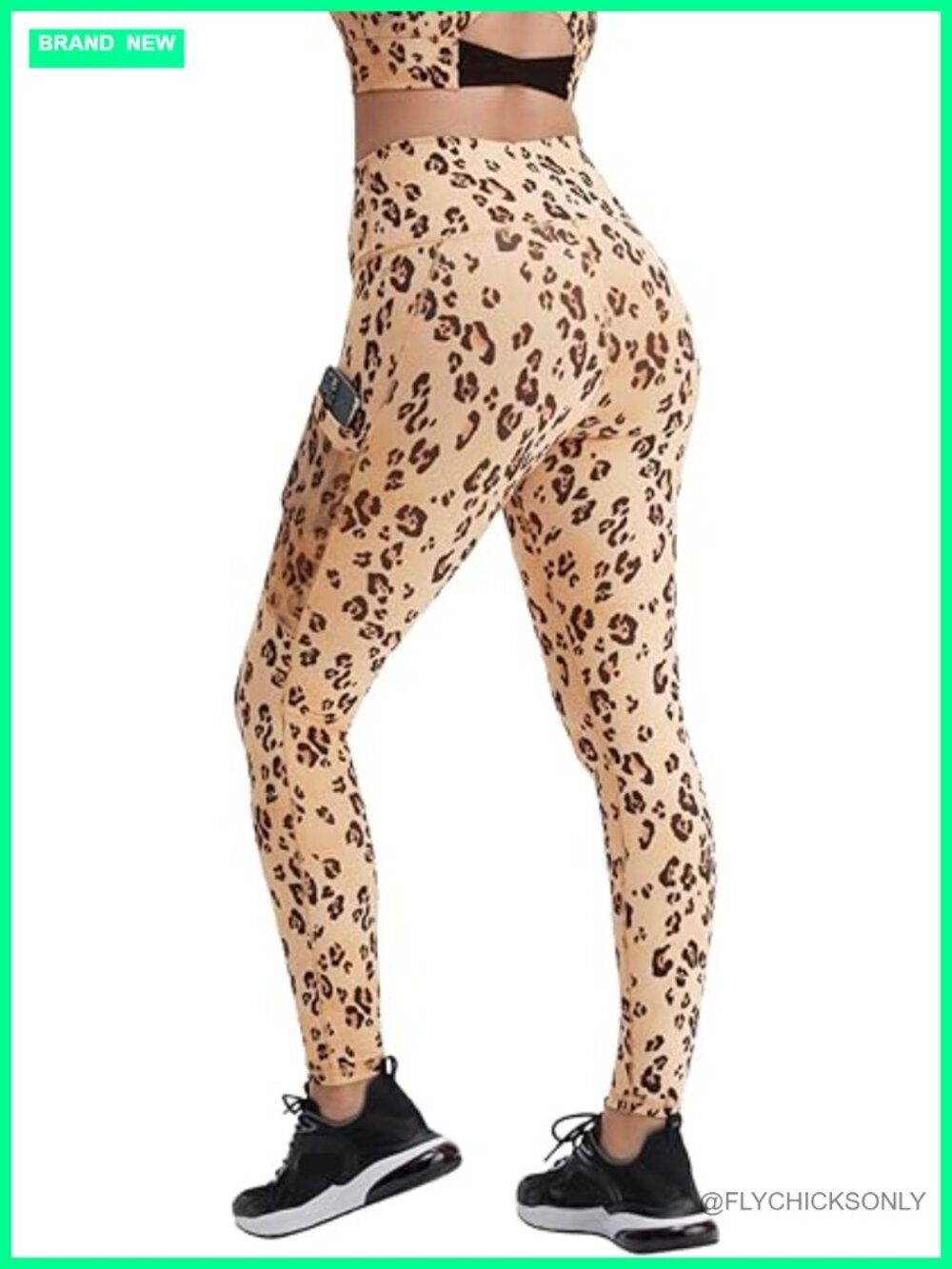 High-Waisted PowerHold Compression Leggings with Pockets, Yoga Workout